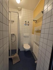 Koupelna v ubytování Apartment am Cospudener See + 6 fotografií