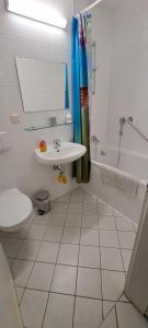Koupelna v ubytování Ferienapartment-Leipzig-Plagwitz