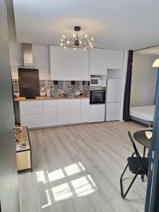 Kuchyň nebo kuchyňský kout v ubytování Appartement meublé de tourisme