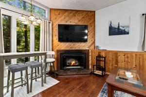 Televisyen dan/atau pusat hiburan di Cozy Condo in Wintergreen Resort That Sleeps 4!