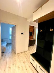 Televízia a/alebo spoločenská miestnosť v ubytovaní Apartament DanHouse
