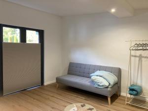 Χώρος καθιστικού στο Ferienhaus Hohenleimbach