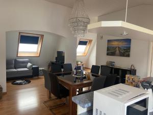 Posezení v ubytování Ferienwohnung am Rhein