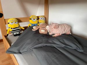 Postel nebo postele na pokoji v ubytování Ferienwohnung am Rhein