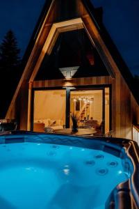 Πισίνα στο ή κοντά στο Panorámás Házikó