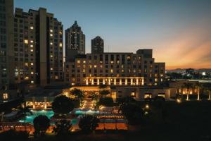 Uma visão geral de Cidade do Panamá ou uma vista da cidade tirada do hotel