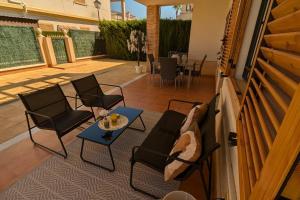 En balkon eller terrasse på Bungalow Casa Sol