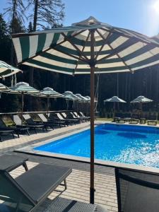 Bazén v ubytování Iglika Hotel & Villas Borovets nebo v jeho okolí