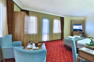 TV a/nebo společenská místnost v ubytování Budo Hotel