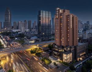 Linna Wuhan üldine vaade või majutusasutusest Renaissance Wuhan Hotel pildistatud vaade