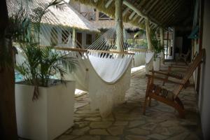 Balkón nebo terasa v ubytování Casa de Olas Hostel