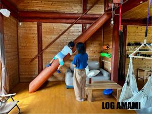 Hosté ubytování LOG AMAMl 1棟貸切ログハウス