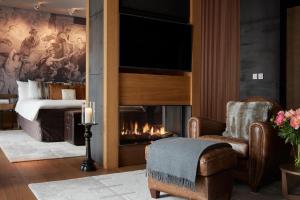 Voodi või voodid majutusasutuse The Chedi Andermatt toas