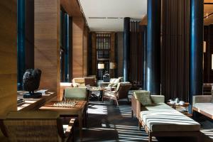 Posezení v ubytování The Chedi Andermatt