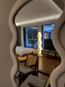 Posezení v ubytování 山田心精品民宿 Valley Heart Inn