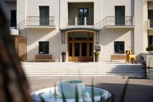 Balkón nebo terasa v ubytování Domotel Kastri