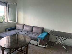 Χώρος καθιστικού στο Appartement avec vue lac