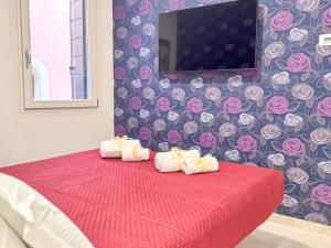 TV a/nebo společenská místnost v ubytování Ca de la Corona