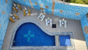 a rendering of a swimming pool in a resort at CZG Suit in Alanya