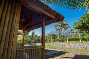 Rinjani Eco Villa Senaru外面的花园
