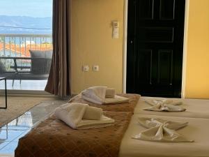 Postel nebo postele na pokoji v ubytování Mediterranean Blue