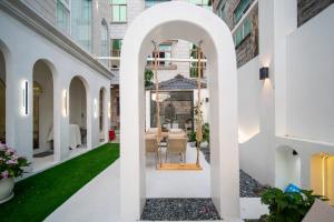 El edificio en el que está la casa de huéspedes