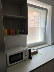 Kuchyň nebo kuchyňský kout v ubytování AP House