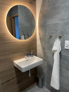 Koupelna v ubytování Penzion U Blechy a Švába