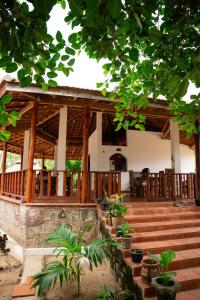 Μπαλκόνι ή βεράντα στο Banyan Beach Cottage SRI LANKA