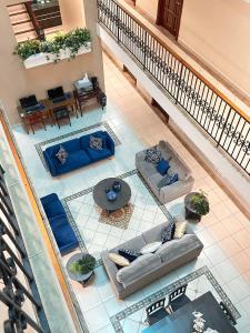 A seating area at Hotel Andros