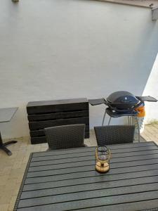 Bjergby Sønderbo feriehus的休息区