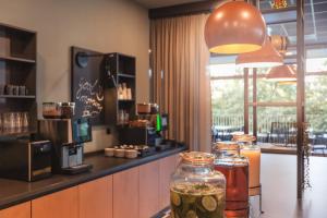 Coffee and tea making facilities at Holiday Inn - the niu Tab Dusseldorf Main Station by IHG