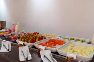 Comida no hotel ou em algum lugar perto
