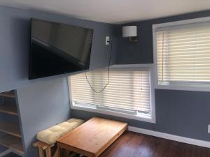 TV a/nebo společenská místnost v ubytování Floating lodge
