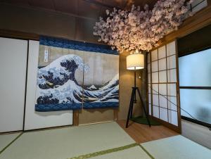 和ー箱根強羅客房内的一张或多张床位