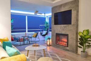 Posezení v ubytování EDEN Beach Apartment