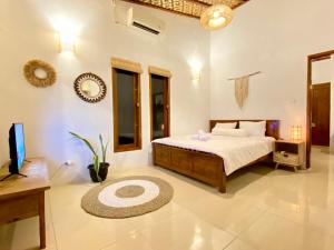 Katil atau katil-katil dalam bilik di Sackstone rooftop villa