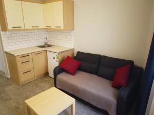 Kuchyň nebo kuchyňský kout v ubytování M2 Hotel