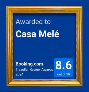 Certifikát, hodnocení, plakát nebo jiný dokument vystavený v ubytování Apartamentos "Casa Melé" 2