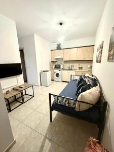Η κουζίνα ή μικρή κουζίνα στο Poppis Apartments