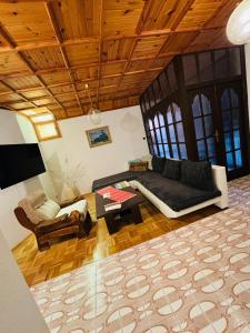 A seating area at Privát Gallik