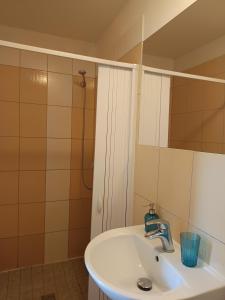 Baðherbergi á Pension Archa Mikulov