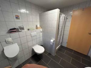 Ένα μπάνιο στο Ferienwohnung am Birkwald +6 φωτογραφίες