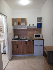 Η κουζίνα ή μικρή κουζίνα στο Ахтопол студио Ралица