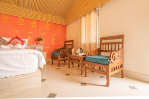منطقة جلوس في Royal Jaisalmer Resort with Swimming Pool