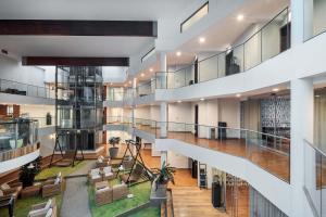 an image of a large building with a staircase at Eurostars Queen of Montenegro in Budva