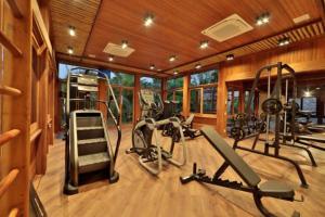 Fitness centrum a/nebo fitness zařízení v ubytování Anttunina Pousada e SPA