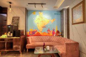 Posezení v ubytování EMPIRE PLATINUM SUITES,New Delhi