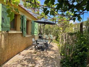 Vonkajšia záhrada v ubytovaní Appartement avec jardin privatif