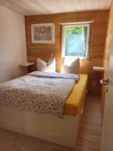 Postel nebo postele na pokoji v ubytování Ferienhaus Beerberg